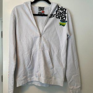 FreeCity White Zip Sweatshirt